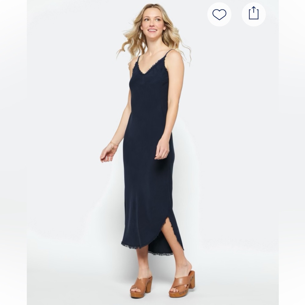 BELLA DAHL
Dorinne Frayed Midi Slip Dress